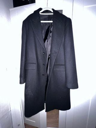 Gabardina HOMBRE larga Zara negra