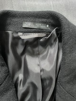 Gabardina HOMBRE larga Zara negra