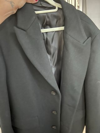 Gabardina HOMBRE larga Zara negra