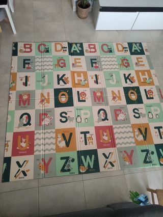 Alfombra infantil educativa animales y letras