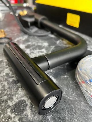 Grifo cocina extraíble Inox giratorio 360° negro