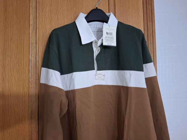 Polo Cortefiel Hombre XL Verde/Marrón SIN ESTRENAR