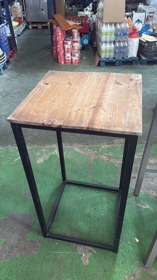 Mesa Alta Bar Madera y Metal(hay 6 )