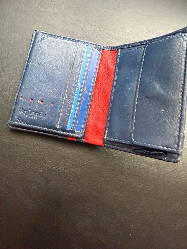 Cartera Guy Laroche Cuero Azul