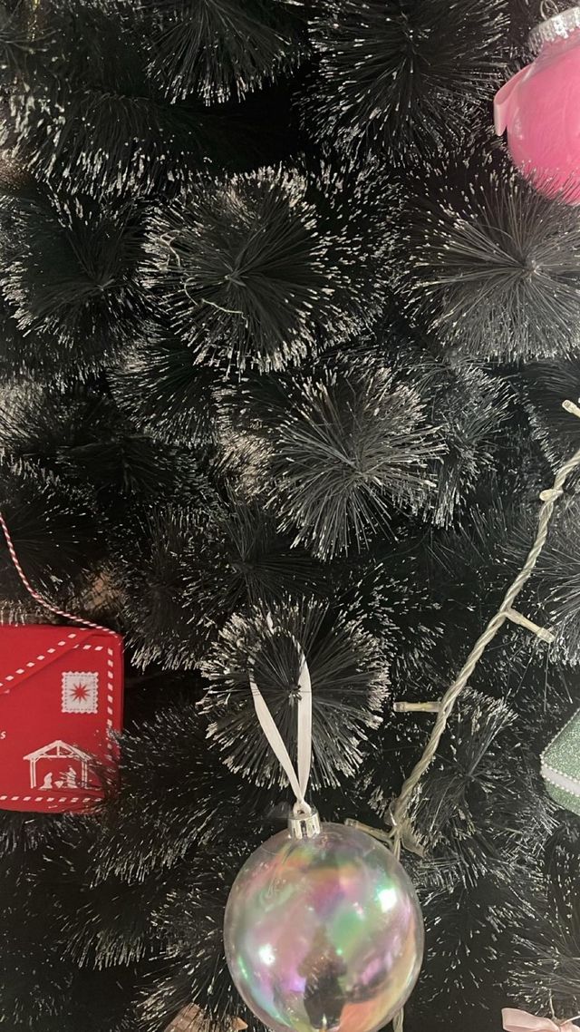 Árbol de Navidad Negro y plateado