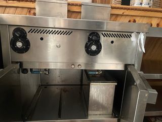 Freidora industrial doble a gas