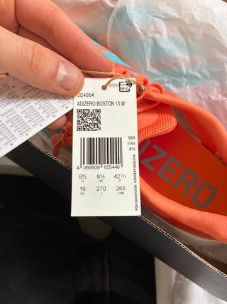Adidas Adizero Boston 13 Naranja/Turquesa
