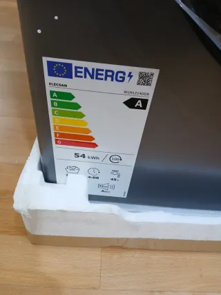 Lavadora Elecsan 12kg Steam Inverter Clase A