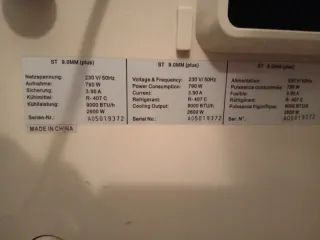 Aire Acondicionado Portátil Blanco