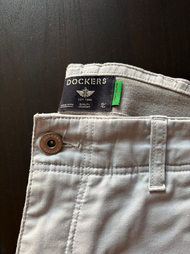 Pantalones Chinos Dockers Gris Claro