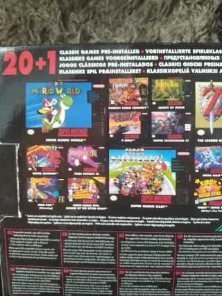 Super Nintendo Classic Mini 20+1 Juegos