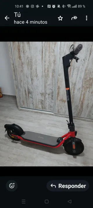 Patinete Eléctrico Rojo