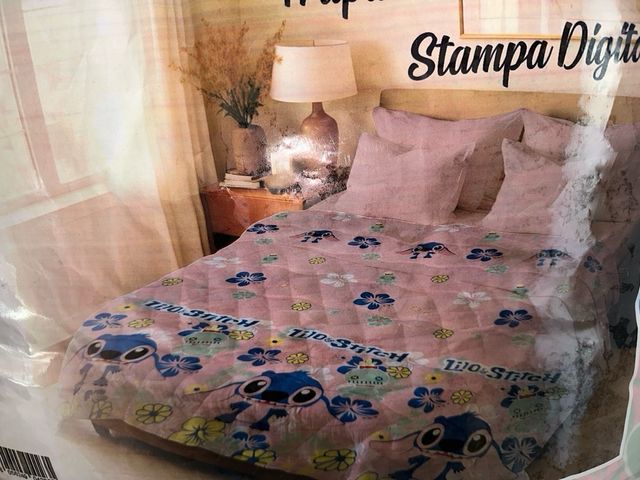 Trapunta Matrimoniale Lilo & Stitch Invernale