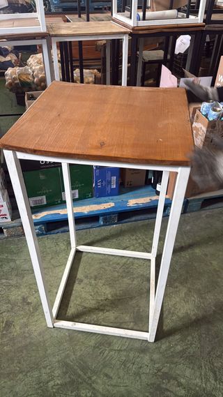 Mesa Alta Bar Madera y Metal(Hay 10)