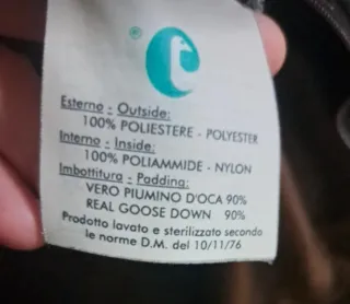 Piumino lungo Sartoria del Piumino donna taglia 46