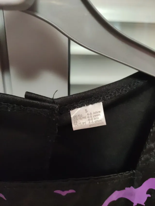 Disfraz vestido bruja con gorro Halloween 4-6 años