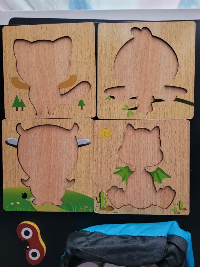 Puzzles de Madera Animales (4 piezas)