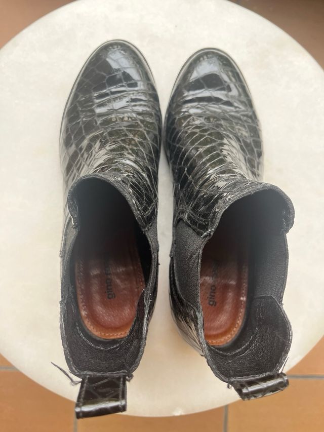 Botines charol negro Gino Rossi T.38