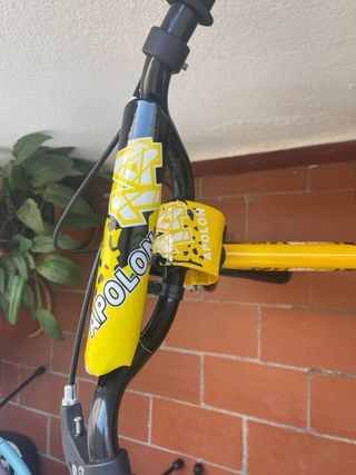 Bicicleta infantil APOLON 14 amarilla
