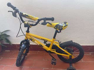 Bicicleta infantil APOLON 14 amarilla