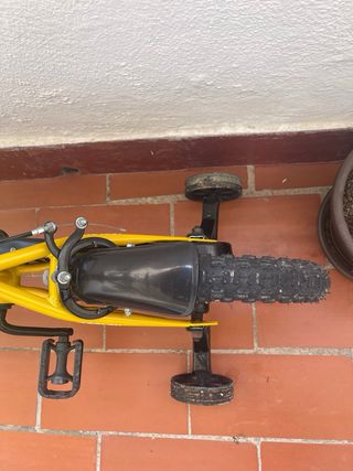 Bicicleta infantil APOLON 14 amarilla