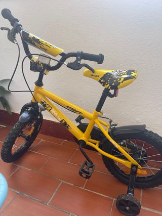 Bicicleta infantil APOLON 14 amarilla