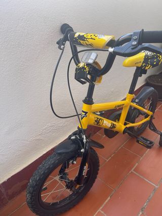 Bicicleta infantil APOLON 14 amarilla