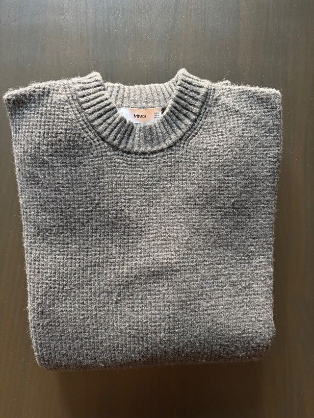 Jersey punto MANGO, gris oscuro