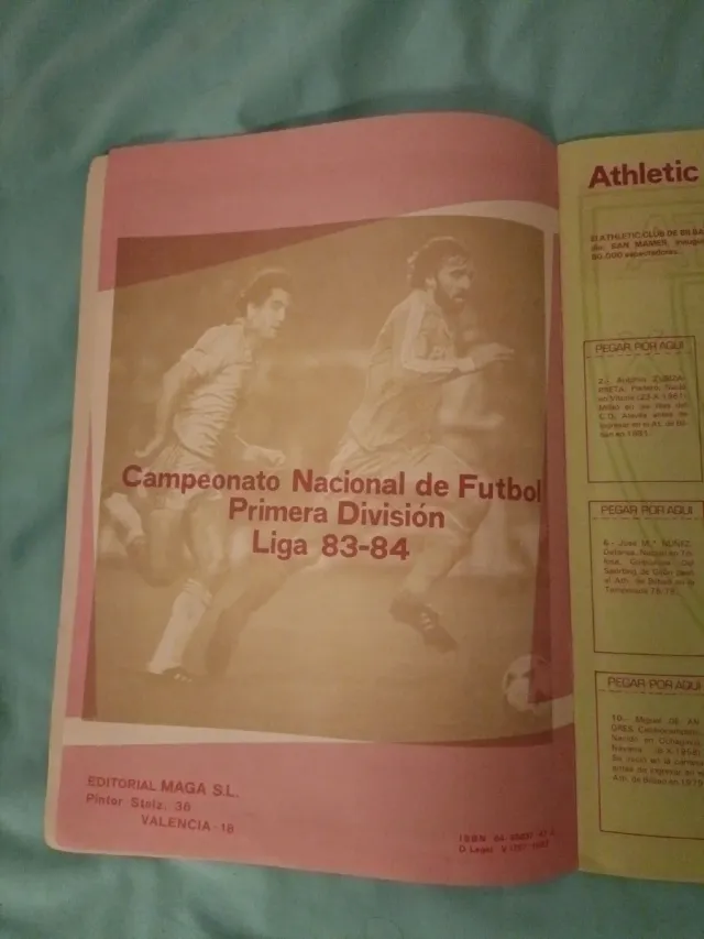 Álbum Futebol Prêmio Liga 83-84