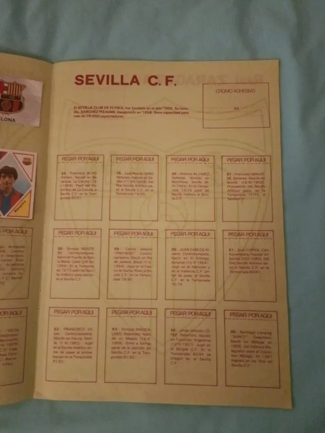 Álbum Futebol Prêmio Liga 83-84