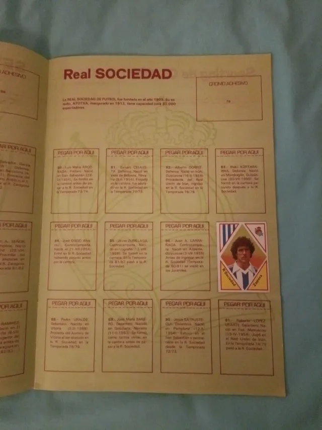 Álbum Futebol Prêmio Liga 83-84