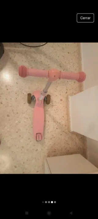 Patinete infantil 3 ruedas rosa