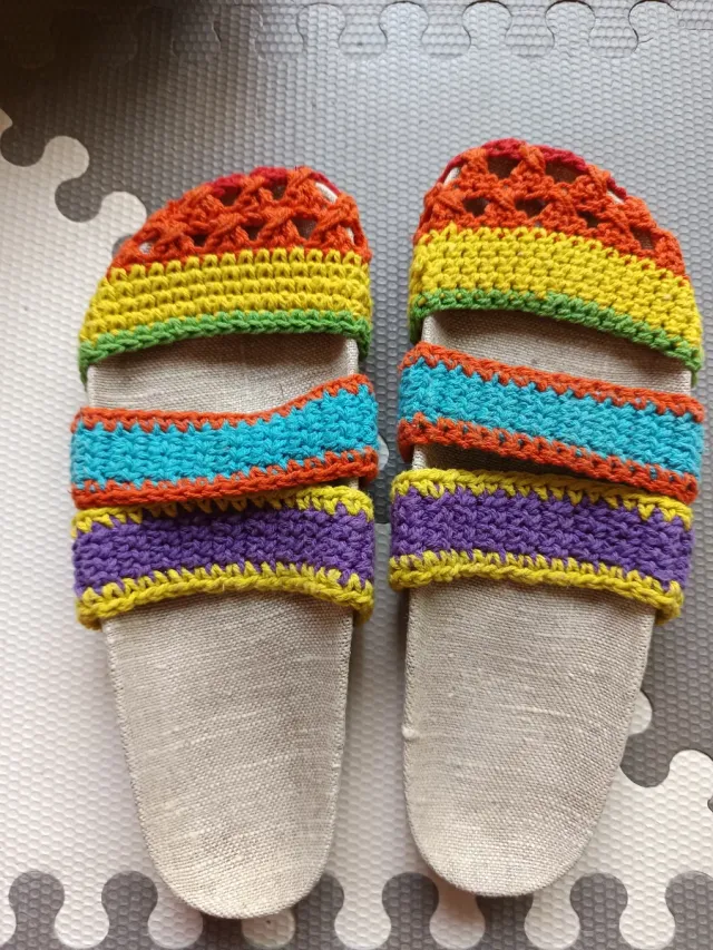 Alpargatas Multicolor Hechas a Mano a estrenar