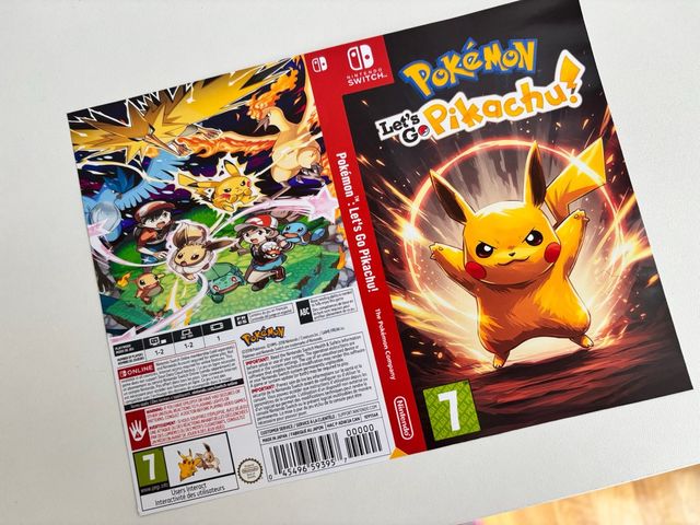 Carátula Pokémon Let's Go Pikachu- Miguel