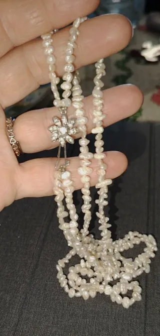 Collana perle acqua dolce vintage