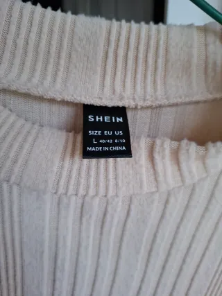 Jersey beige de punto