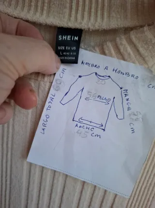 Jersey beige de punto