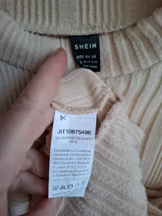 Jersey beige de punto