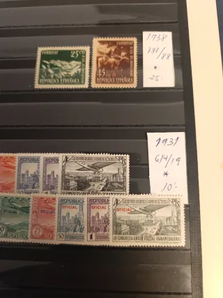 Sellos España Primer Centenario series sueltas ver