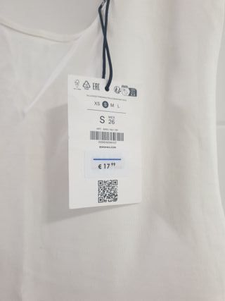 Vestido largo Bershka blanco nuevo