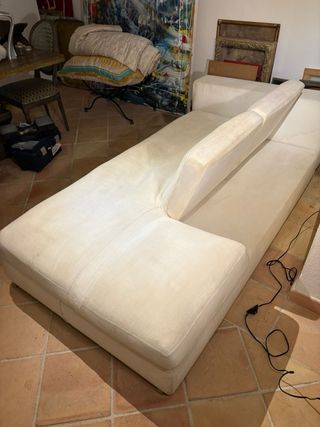 2 Sofás modular 2 + 3 plazas con mesa auxiliar