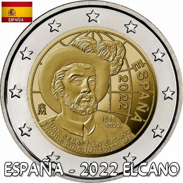 Moneda 2€ Conmemorativa España 2022 Elcano