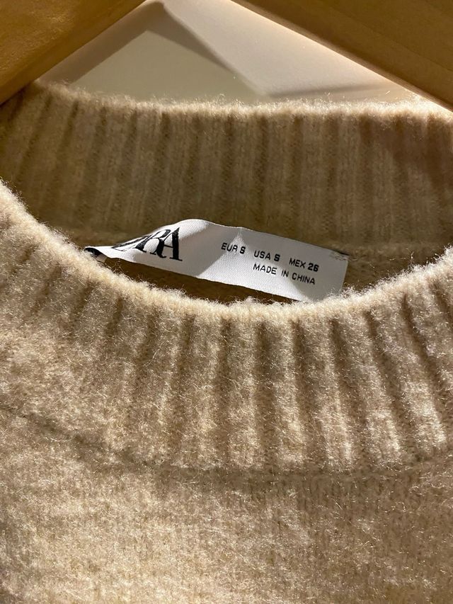 Jersey Zara Beige Talla S
