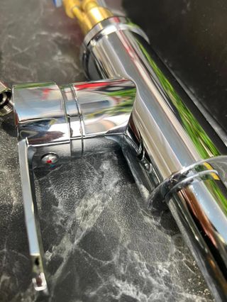 Grifo cocina extraíble Inox giratorio 360° gris acero