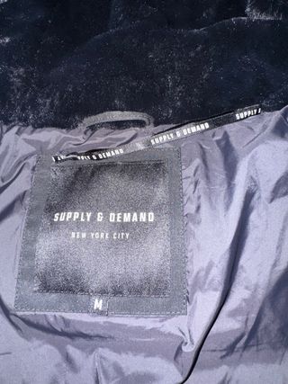 Cazadora JD negra muy abrigada