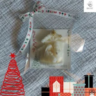 Presepe in cera fatto a mano