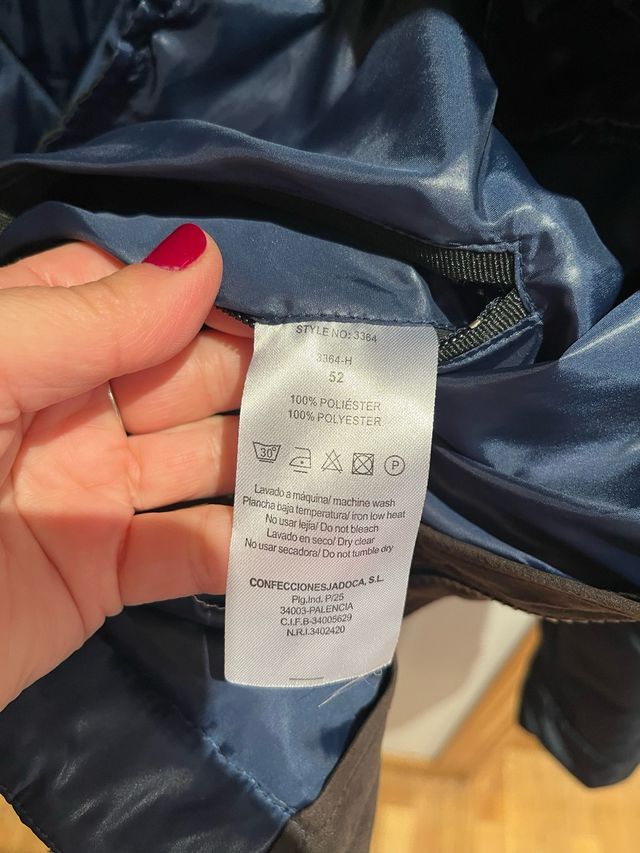 Cazadora Pertegaz acolchada azul