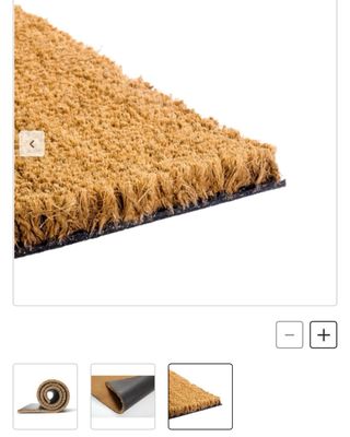 Tappeto in fibra di cocco naturale 20mm 1,27 x 2,80 m