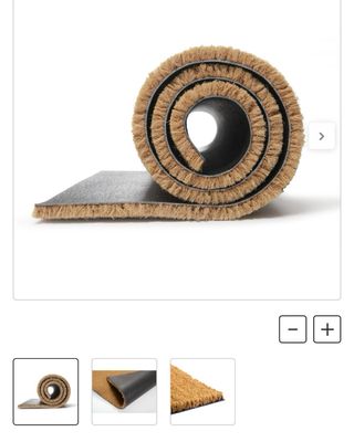 Tappeto in fibra di cocco naturale 20mm 1,27 x 2,80 m