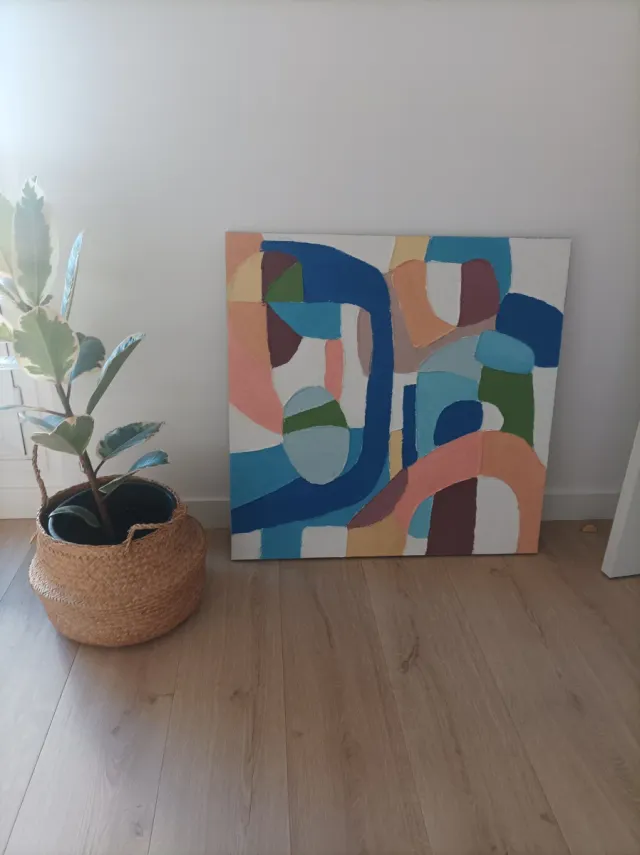 Cuadro abstracto óleo